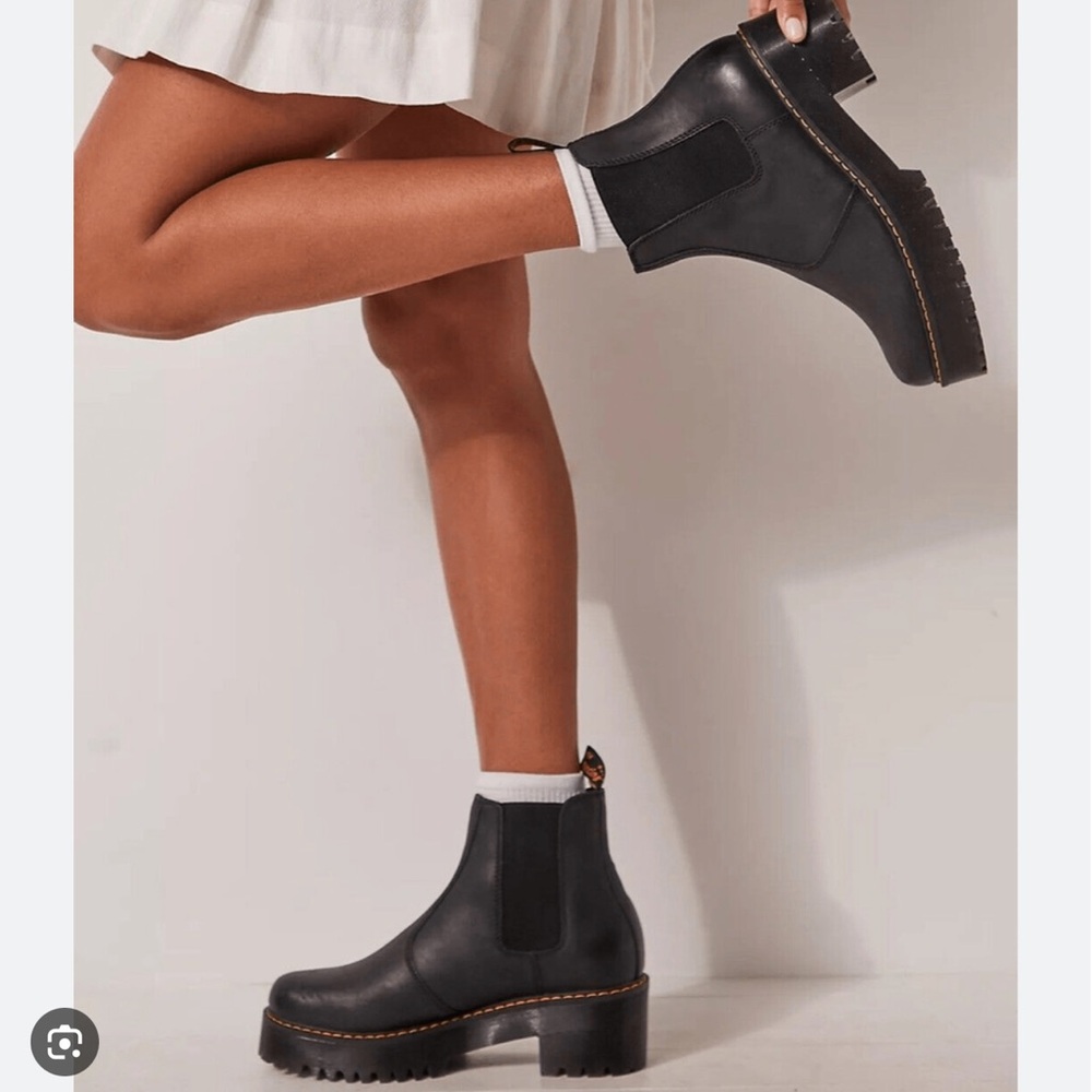 Dr. Martens Black Ankle Boots with Chunky Sole